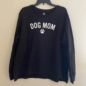 Black 'Dog Mom' Sweatshirt